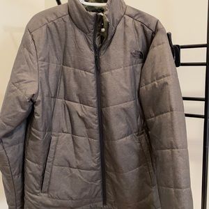 Barely worn dark green north face jacket